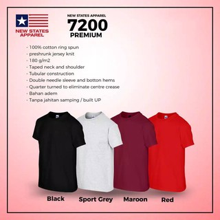  Kaos  Oblong  Polos Premium  NSA Buatan Impor Shopee Indonesia