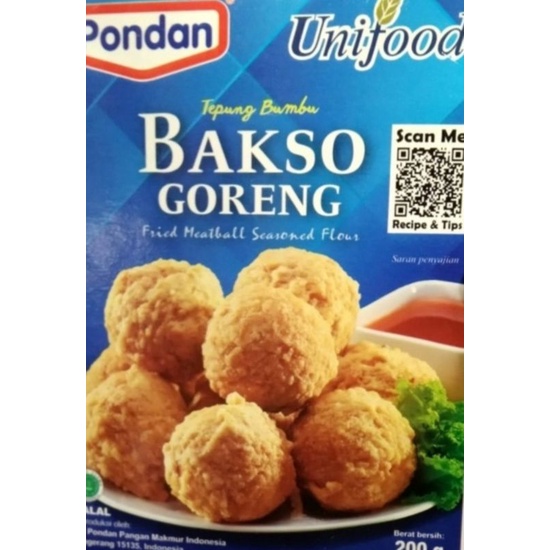 PONDAN Tepung Bumbu Instan Bakso Goreng 200gr Siap Pakai Tepung Bumbu Pondan