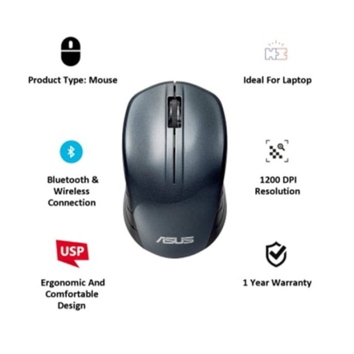 ✥ORIGINAL ASUS WT200 Wireless Mouse |Mouse Wireless Asus