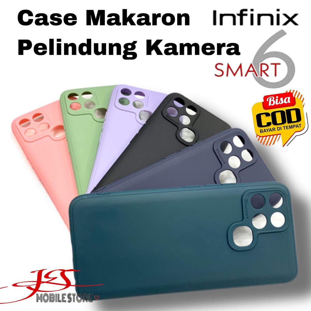 Case makaron Infinix smart 6  - silikon Infinix smart 6 - softcase smart 6 - Infinix smart 6
