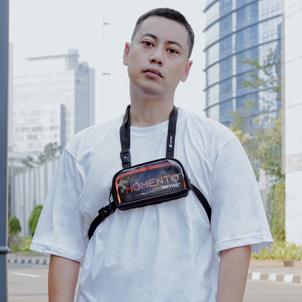 Tactical Hipbag 002 RKYND -  AXEGAR Tas selempang Tactical hip bag hitam anti air