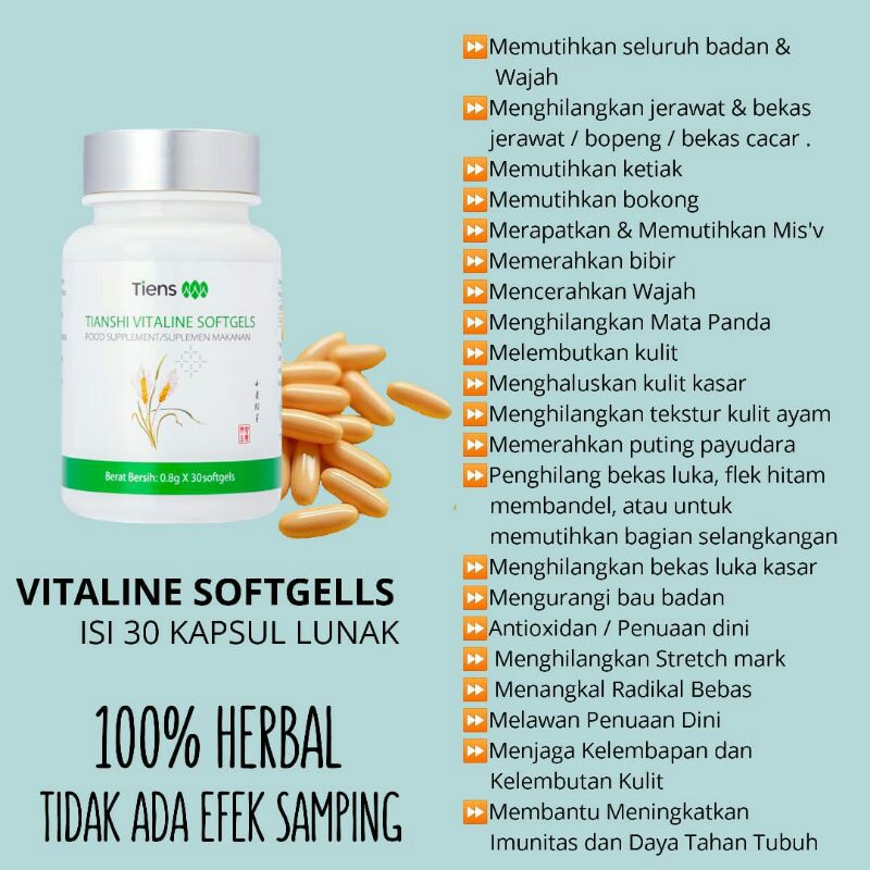 

VitalineSoftgel(isi30kapsul)