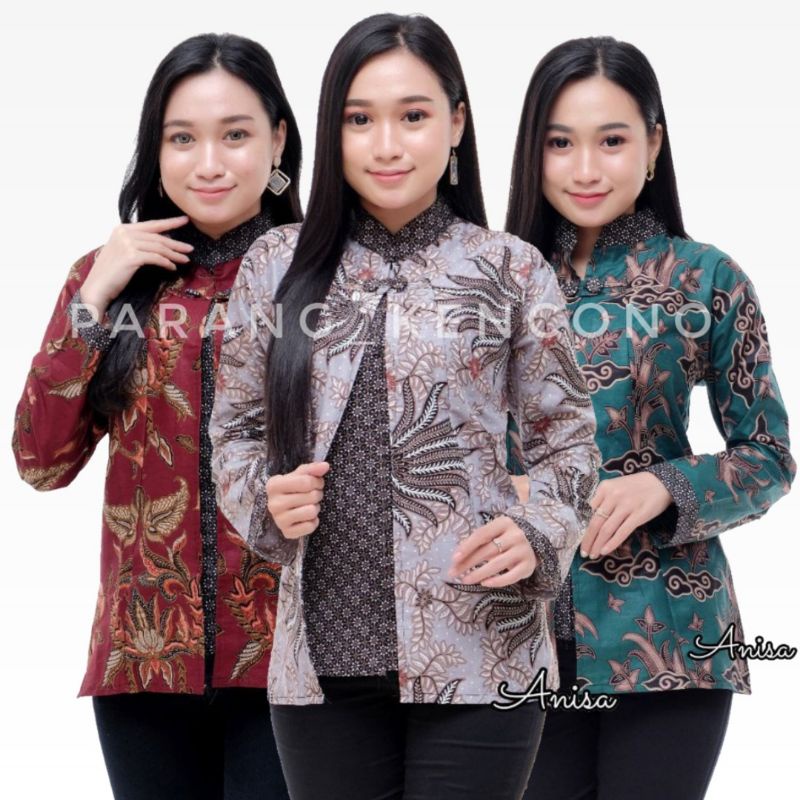 [ TERBARU ] ATASAN BATIK WANITA KERJA KANTOR ORI SHABIRAH BATIKSOLO BLOUSE BLUSEBATIK BATIKMODERN