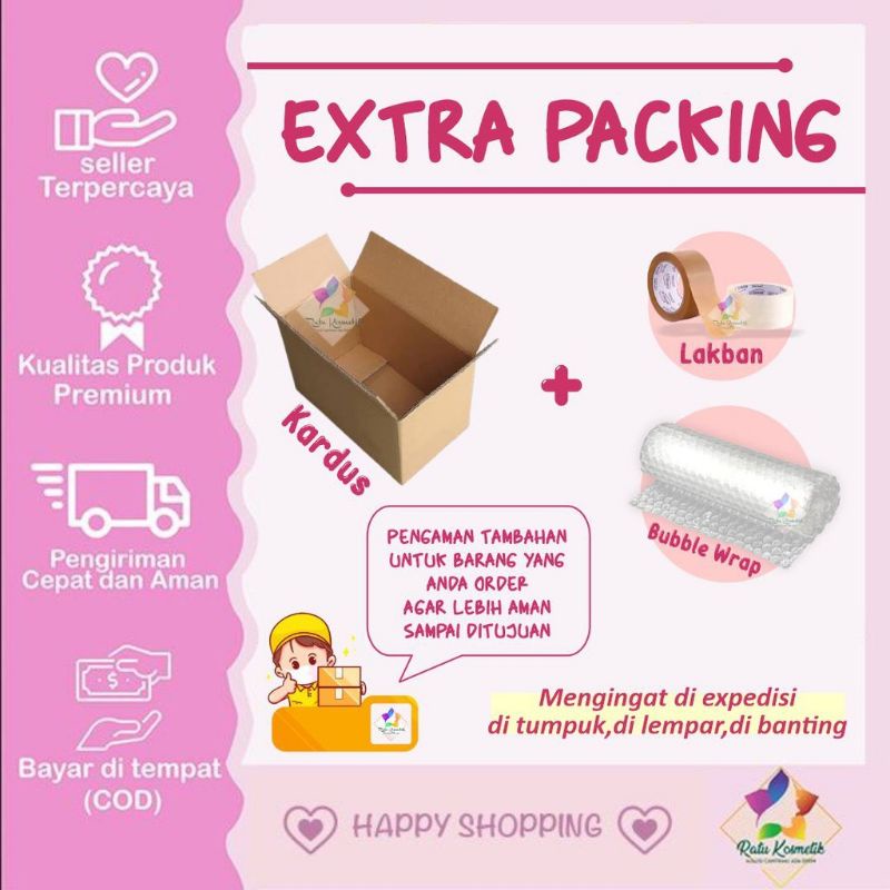 

✅ Packing tambahan untuk keamanan ptoduk anda