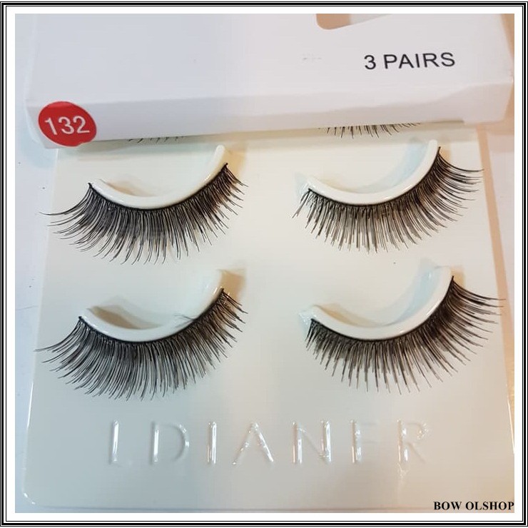 Ldianer Natural Fashion Eyelashes 3 Pairs 132