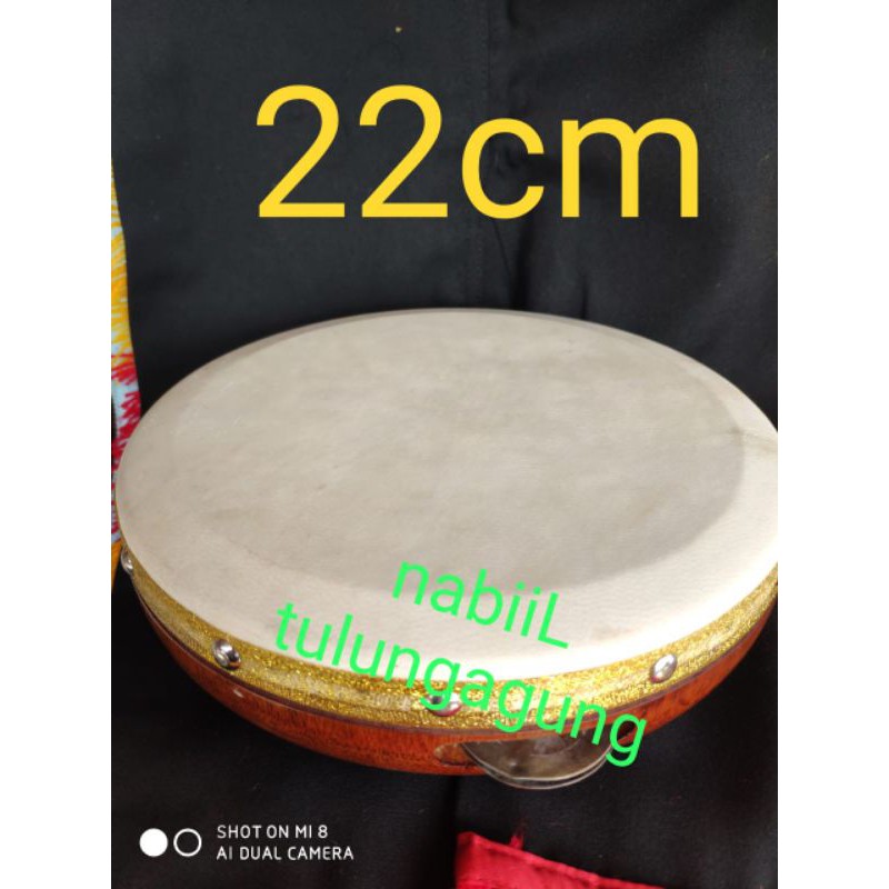 rebana alat musik Hadrah Hadroh 18 20 22cm