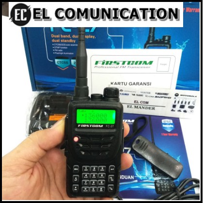 HT FIRSTCOM FC-27 DUALBAND - JUAL HT DUALBAND WATERPROOF FIRSTCOM FC 27 GARANSI RESMI MURAH