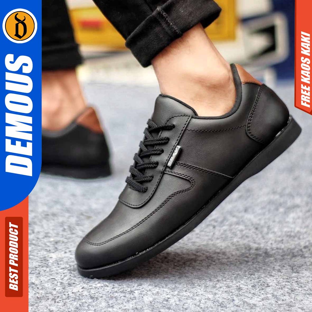 DEMOUS COSENZA Sepatu Kasual Kulit Pu Casual Pantofel Kerja