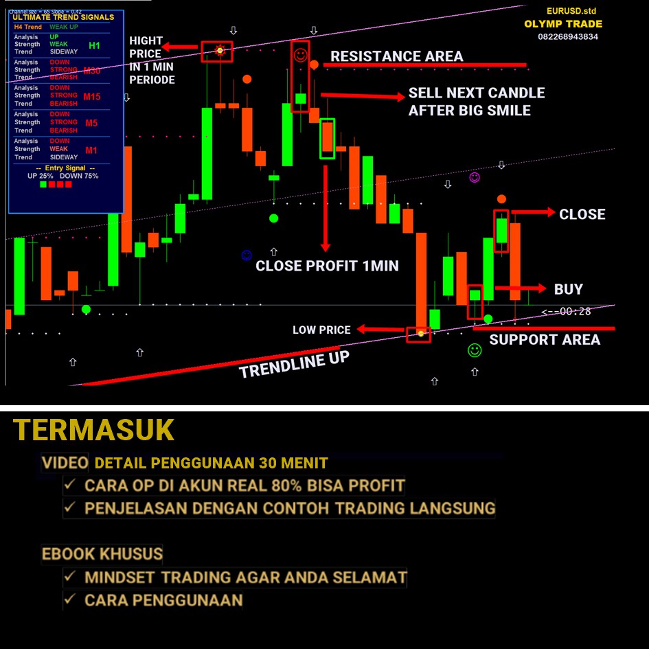 Indikator Signal R2 Emot Strategi Binomo Quotex Olymtrade Forex Shopee Indonesia