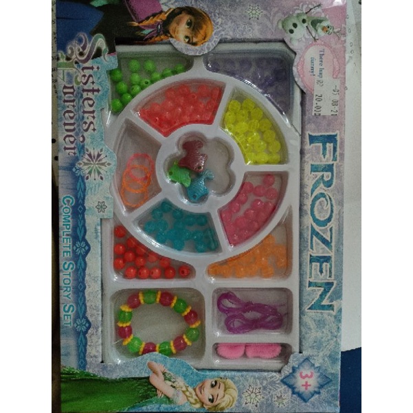 meronce gelang/kalung mainan edukatif anak