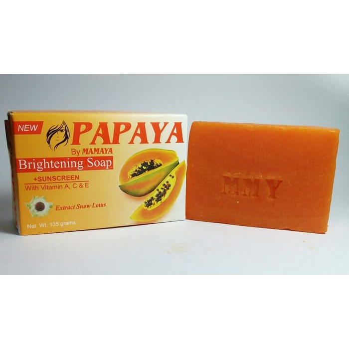 ❄️MATCHA❄️ SABUN PAPAYA BY MAMAYA - BRIGHTENING SOAP PAPAYA SABUN RDL PAPAYA