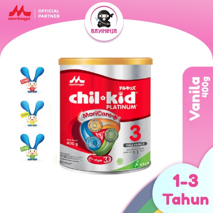 

MORINAGA CHIL KID Platinum Vanila Susu Tin 400g 400 g