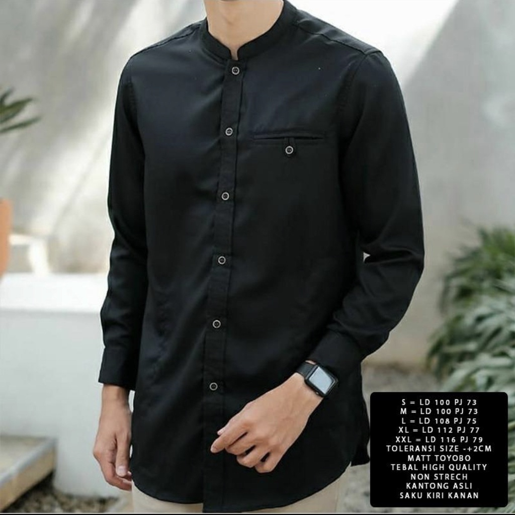 [Kem Koko ARTO NI]Baju Koko Pria Matt Toyobo Varian Warna dan ukuran