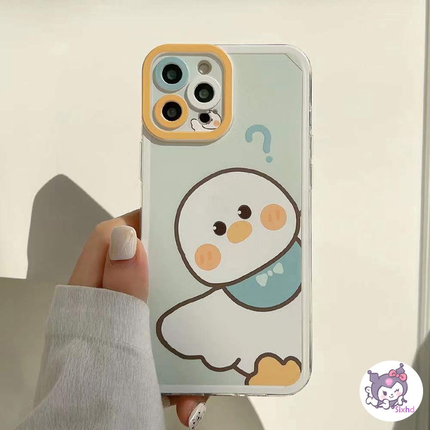 Redmi Note 12 11 11s 10 9 8 7Pro 12C 11A 10C 10A 10 9T 9C 9A 9 A2 A1 Xiaomi 11 Lite 11T 10T Poco M3 F3 X3 Pro Cartoon Question Mark Duck Case Soft Cover