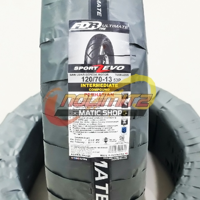 Ban Motor FDR Sport Zevo 120/70 - 13 Tubeless NMAX