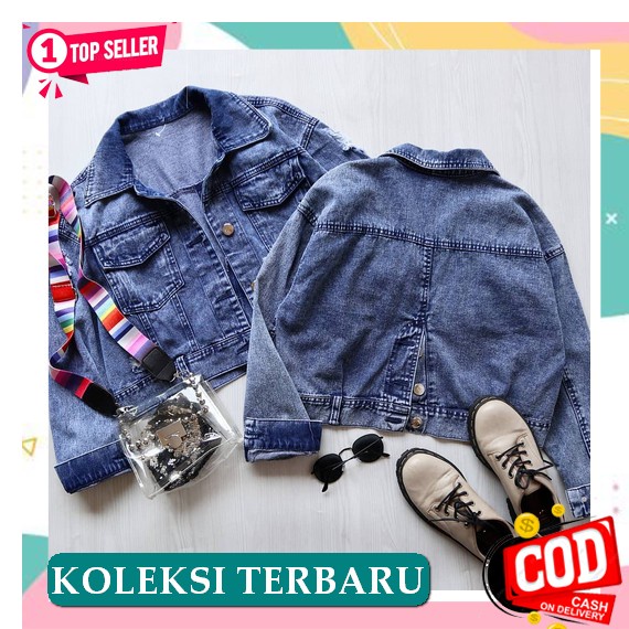 Jaket Jeans Trend Ootd / Jaket Wanita Korea Import Cwe Distro Cewek Jins Uo554 Jaket Levis Yw154 Off