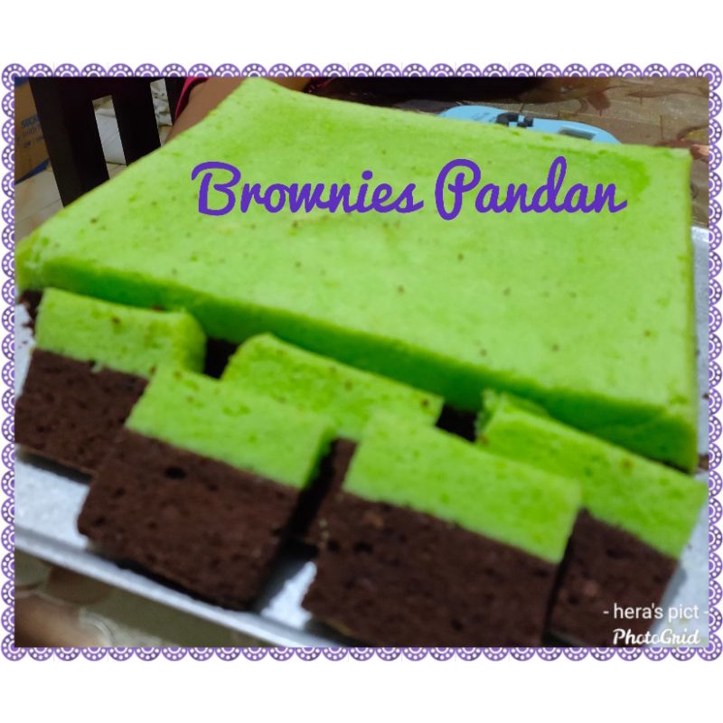 

Brownies Pandan