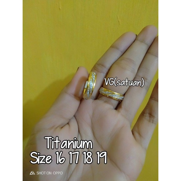 cincin titanium wrn Kombinasi awet