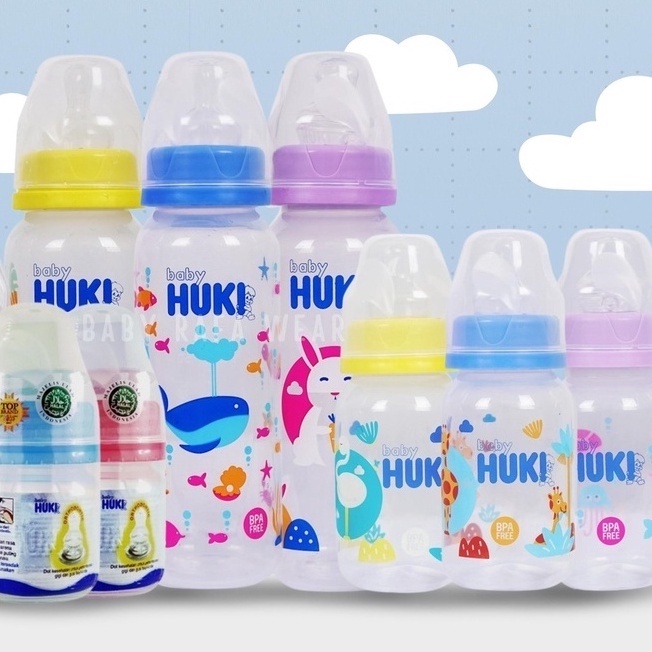 Huki Botol Standard Bulat Gepeng [Random]