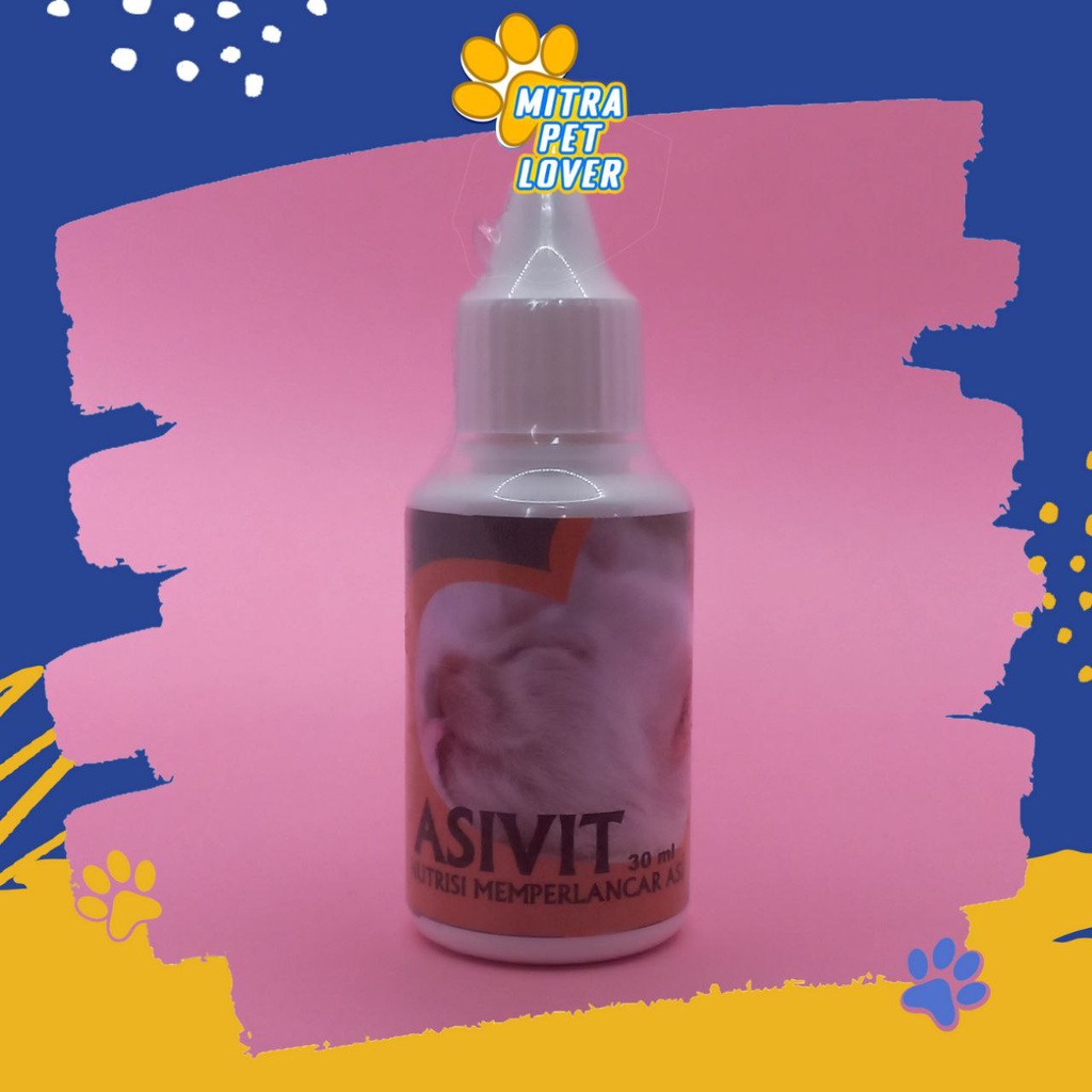 OBAT LANCAR ASI KUCING - ASIVIT CAT 30 ML ORIGINAL -  NUTRISI SUPLEMEN MEMPERLANCAR AIR SUSU KUCING CAT KITTEN DRUG AMAN SEHAT PET ANIMAL HEALTHCARE AND VETERINARY TAMASINDO OBAT KESEHATAN DAN VITAMIN TERNAK HEWAN BINATANG PELIHARAAN MITRAPETLOVER