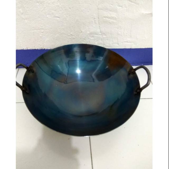 Wajan besi kuali baja siap pakai Seasoning