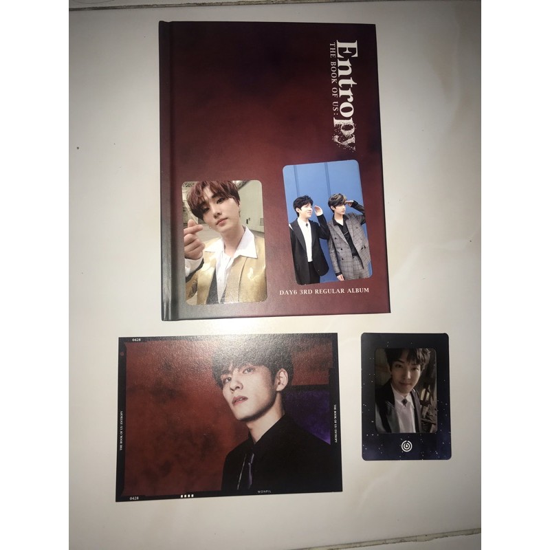 Paket Reseller Album Day6 Entropy The Book of Us Sweet Ver. Photocard Dowoon Jae Postcard Wonpil