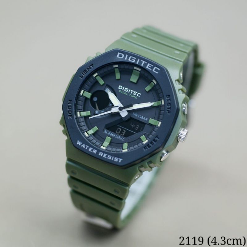 Jam Tangan Pria Digitec Original 2119 Tahan Air Garansi 1 Tahun