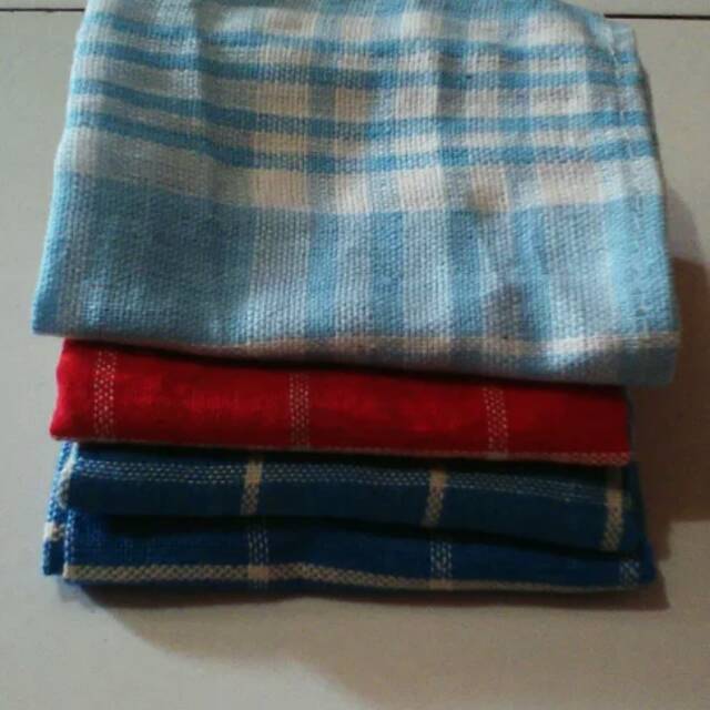 1/2 lusin lap piring besar - serbet piring katun