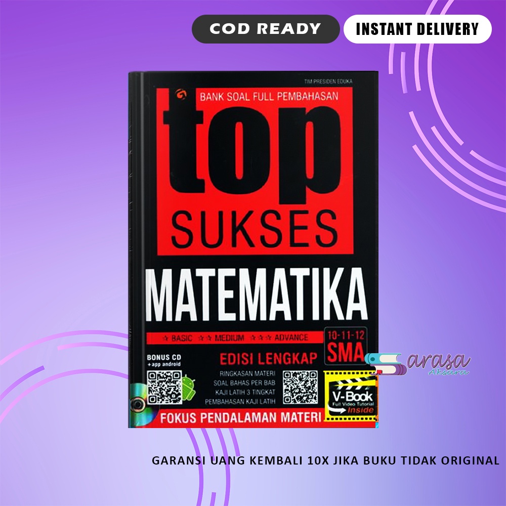 BUKU PELAJARAN SMA TOP SUKSES MATEMATIKA SMA KELAS 10 11 12