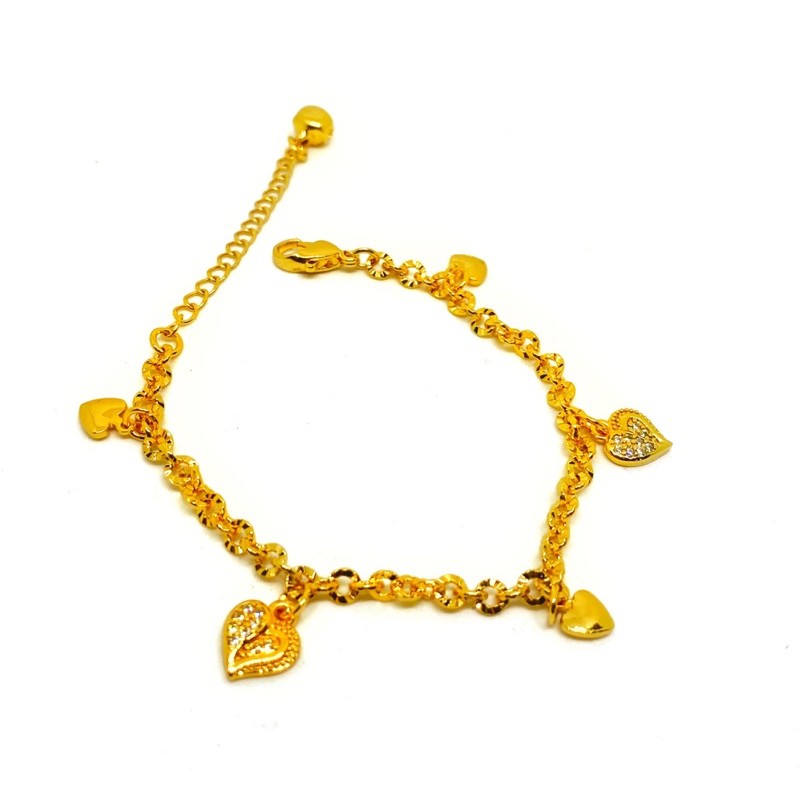 TIARA // gelang tangan wanita //gelang jurai permata //gelamg lapis emas //perhiasan