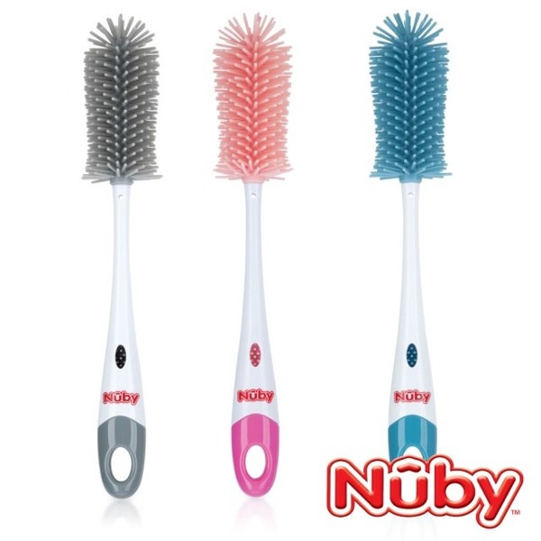 Nuby Bottle &amp; Nipple Brush Withs Standard Sikat Botol - 126709 126710