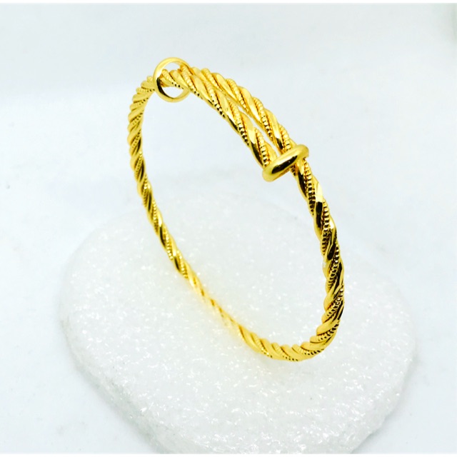 Gelang tangan wanita//gelang serut //gelang bangle bisa di atur besar kecil//gelang