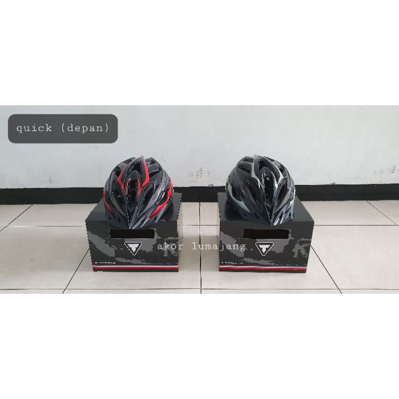helmet thrill quick helm sepeda mtb xc road lipat seli