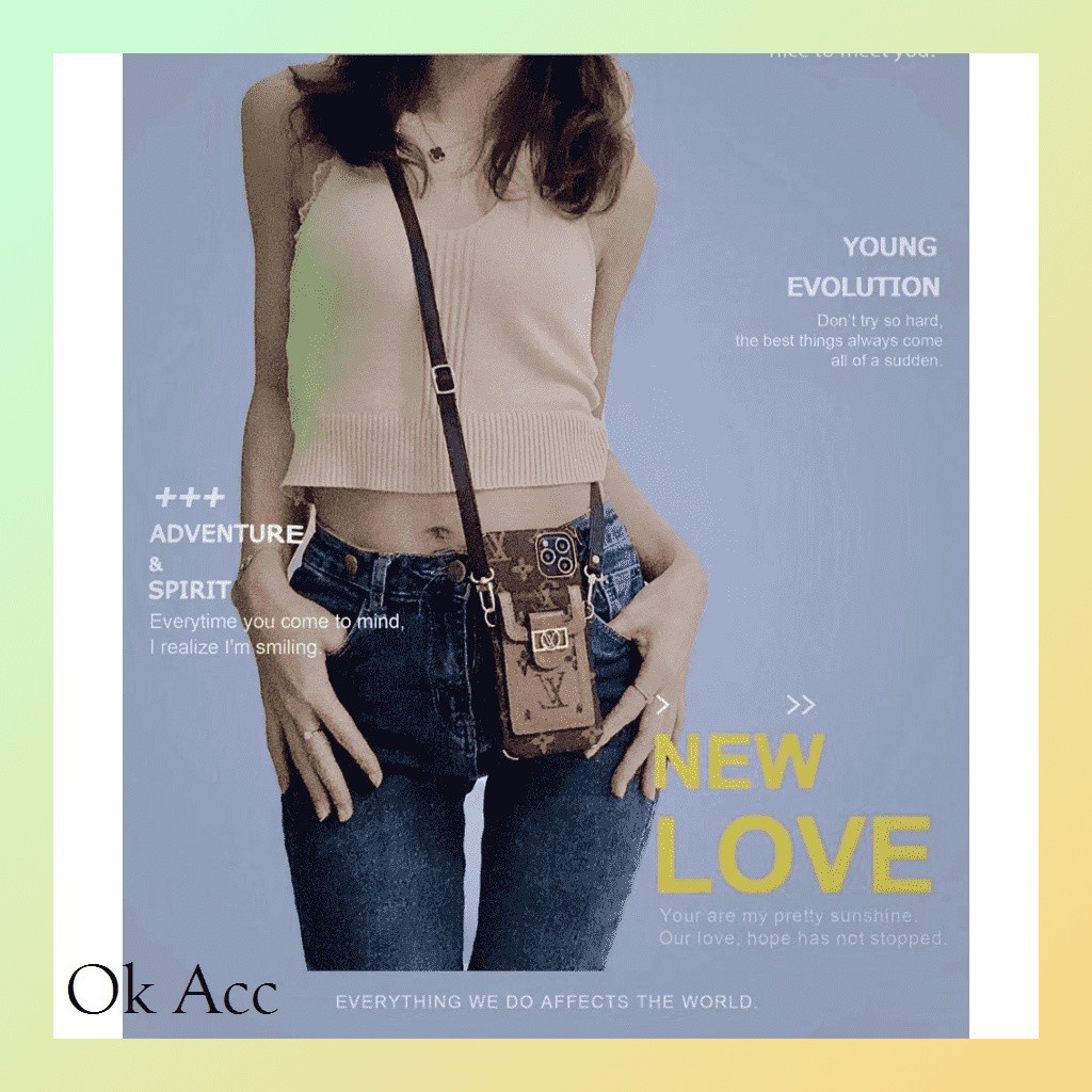 BARU Case mewah tali Iphone 6 6S 7 8 7+ 8+ X Xr Xs Max 11 Pro 12 Mini Max 13 14 14+ Plus 14Plus FH02