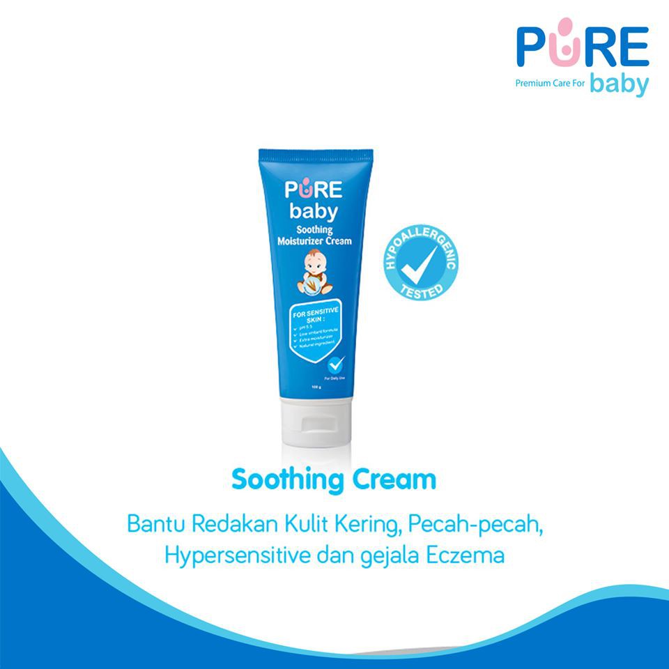 Pure Baby Soothing Moisturizer Cream / Krim Kulit Bayi / Baby Cream