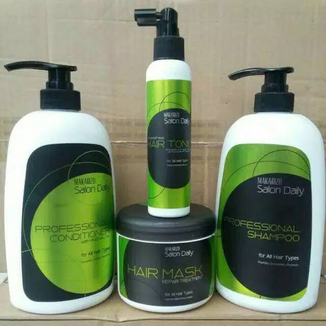 Makarizo Salon Daily Shampo, Conditioner, Hair Mask dan Hair Tonic
