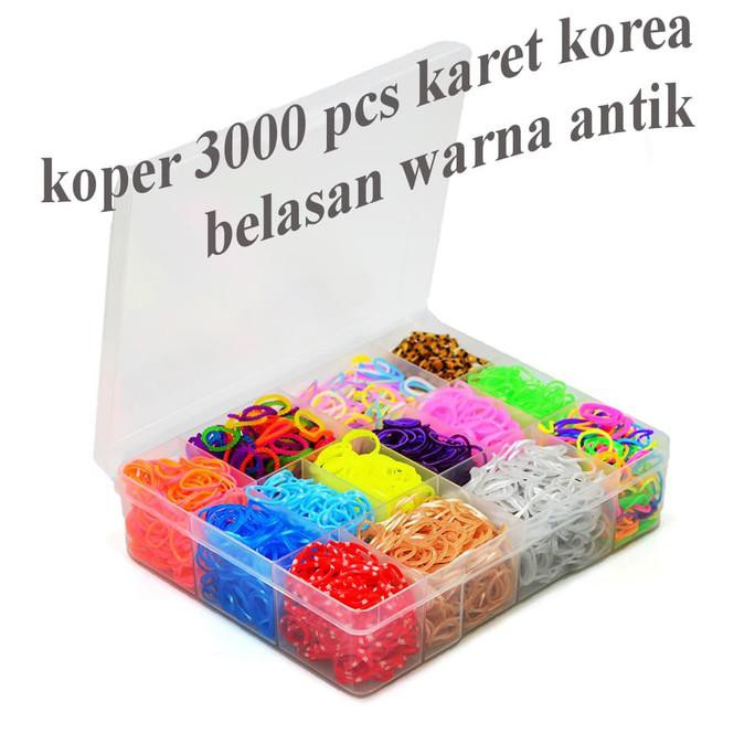 IKAT RAMBUT KARET RAMBUT KOREA KOPER 3000PCS KARET KOREA