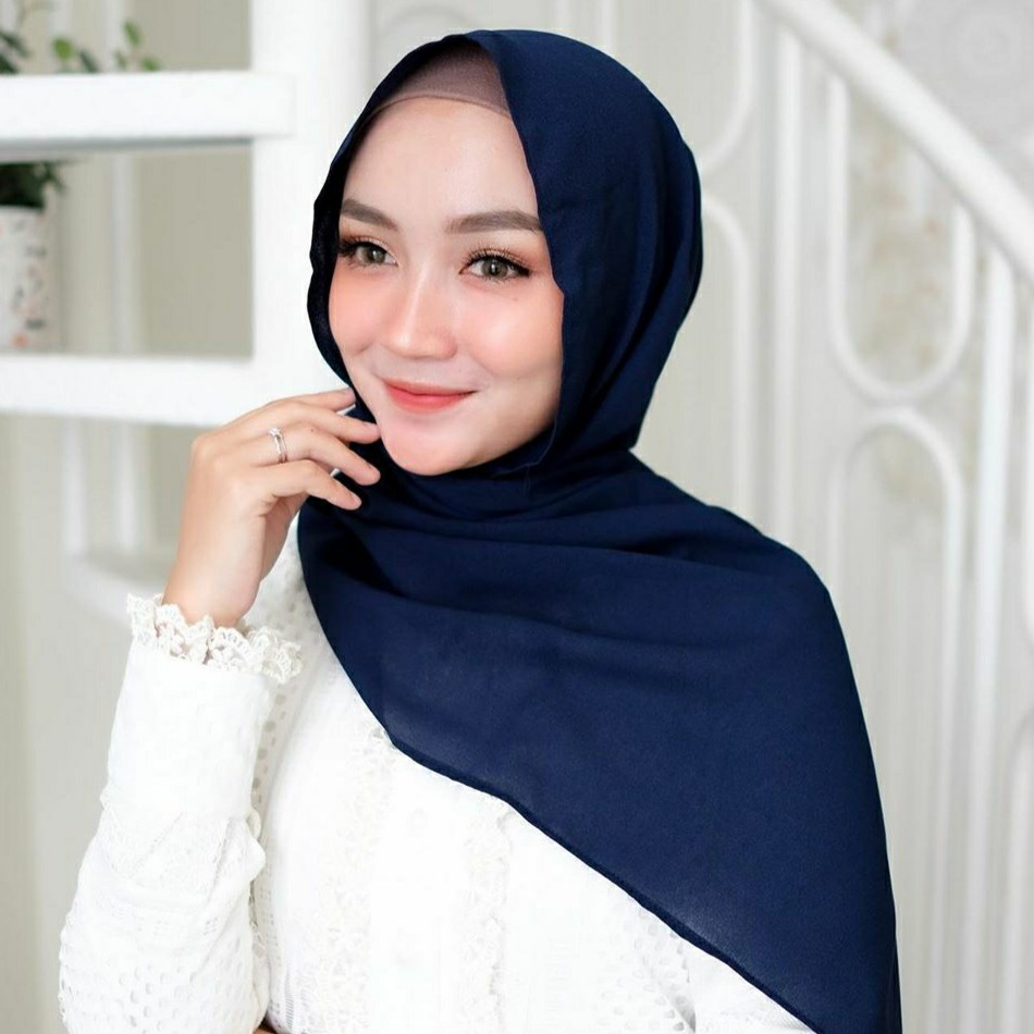 Pashmina Diamond 150x75 / Hijab Pashmina / Pasmina / Pashmina Sabyan / Jilbab Pashmina-NAVY