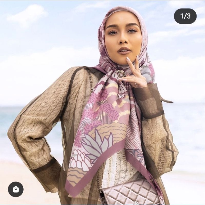 Zytadelia hijab square Coral Reef Series PL