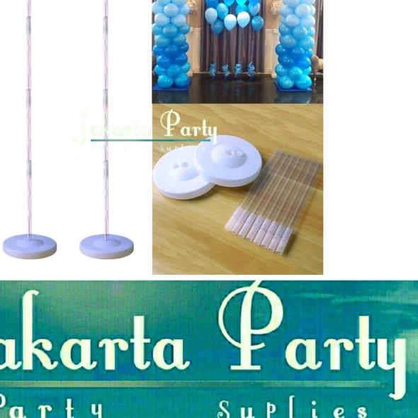 ▲ Standing Tiang + Tatakan Balon 90cm / Standing Balon / Tiang Balon ❅