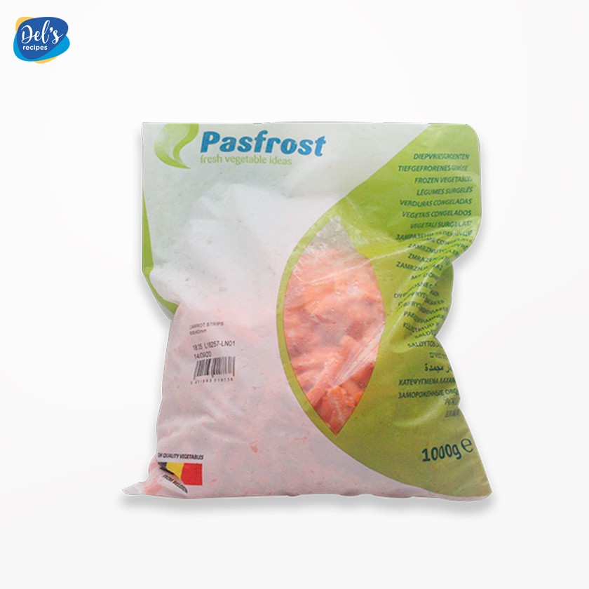 

Wortel Potong Beku Belgia 6/6mm - Frozen Diced Carrot Pasfrost 1kg