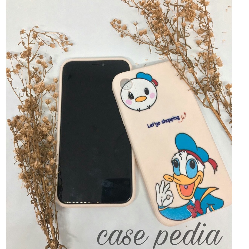 Soft Case Xiaomi Redmi Note 5 7 8 9 10 10s 11 4G 5G PRO Xiaomi POCO X3 NFC / X3 PRO GT Disney Donald Cartoon Silikon Casing Square Edge