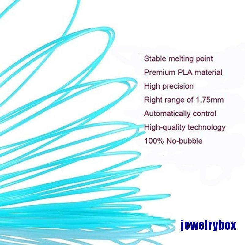 (Jewelrybox) Filamen Pena Printer 3d 12 Warna 1.75mm 3m Per Color