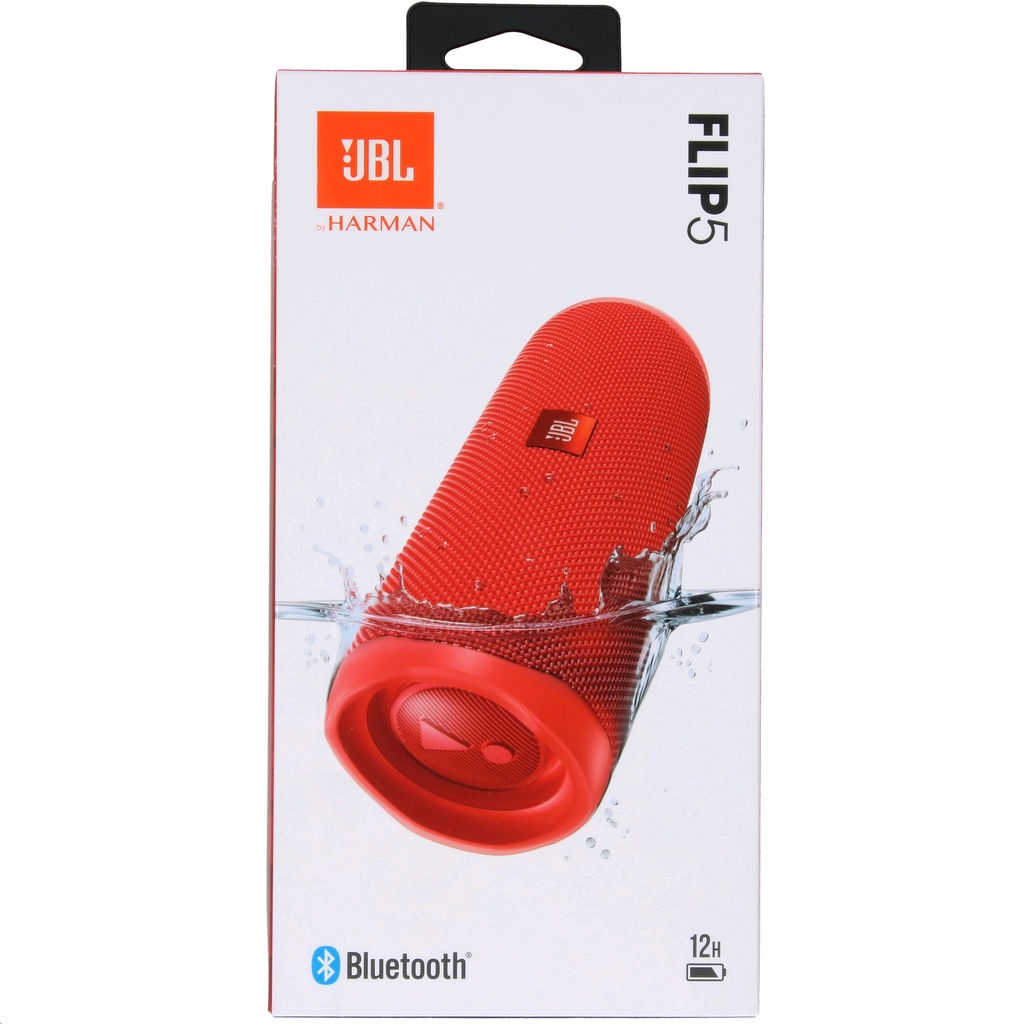 JBL Flip 5 Waterproof Portable Bluetooth Speaker - ORIGINAL-Merah