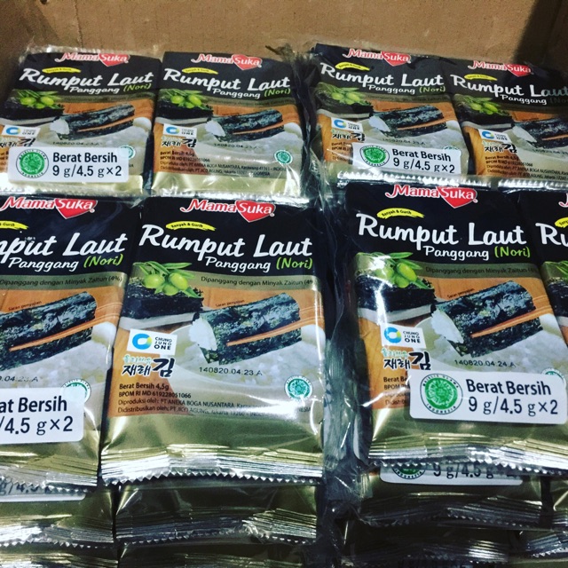 

RUMPUT LAUT PANGGANG 4,5gr*2=9gr