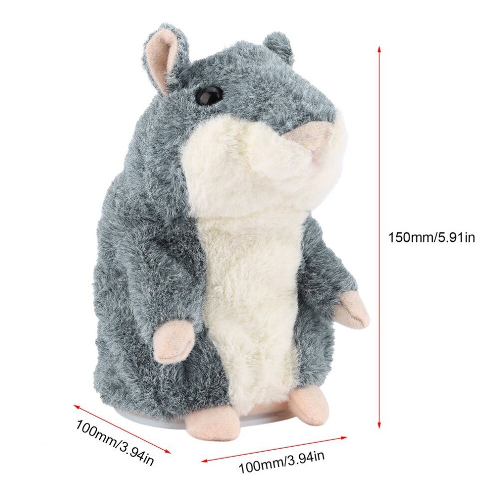Mainan Boneka Edukasi Bicara Anak Bayi (Talking Hamster Baby Doll Toy/Bunyi/Berbunyi/Rekam/Suara )