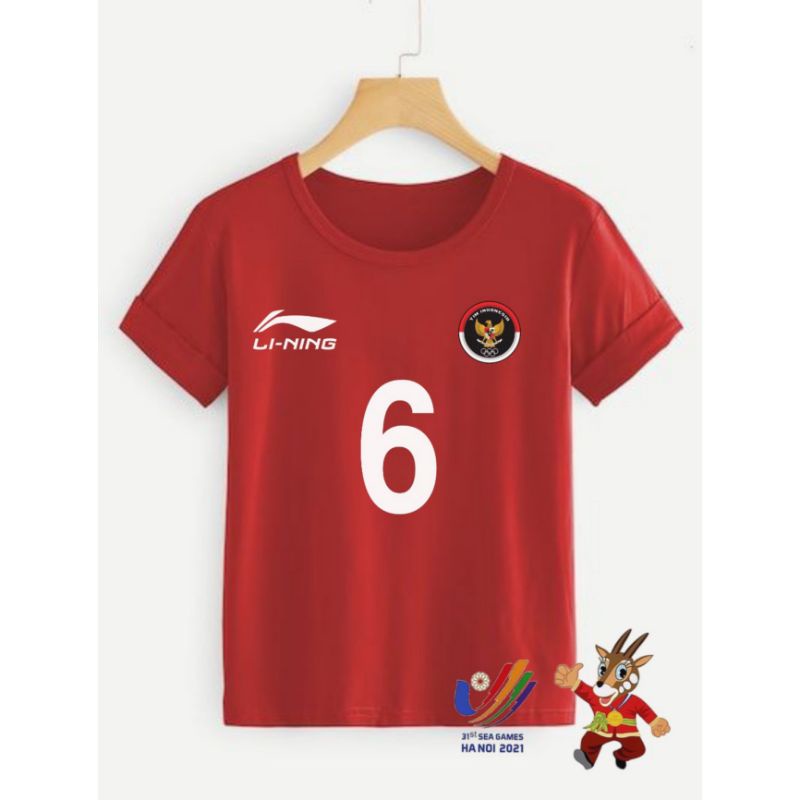 Kaos indonesia/kaos distro/sixteenfasion Baju Kaos anak Logo timnas Indonesia bisariques nomor/anak/