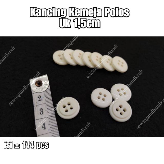 Kancing Kemeja Polos / Kancing Baju Kemeja / Kancing Polos