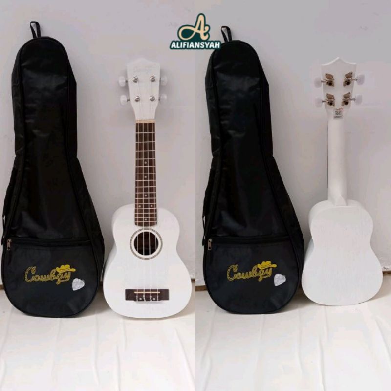 UKULELE COWBOY SOPRANO 21&quot; FREE TAS DAN PICK MKUALITAS IMPORT ORIGINAL COWBOY