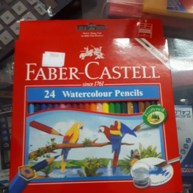 

Pinsil warna faber castel 24 warna water colour